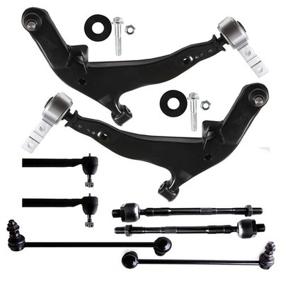 8pcs Front Control Arms Sway Bars Tie Rods Fits Nissan Murano 2005-2007