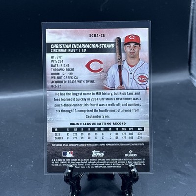 2024 Stadium Club Christian Encarnacion-Strand Rookie On Card Auto