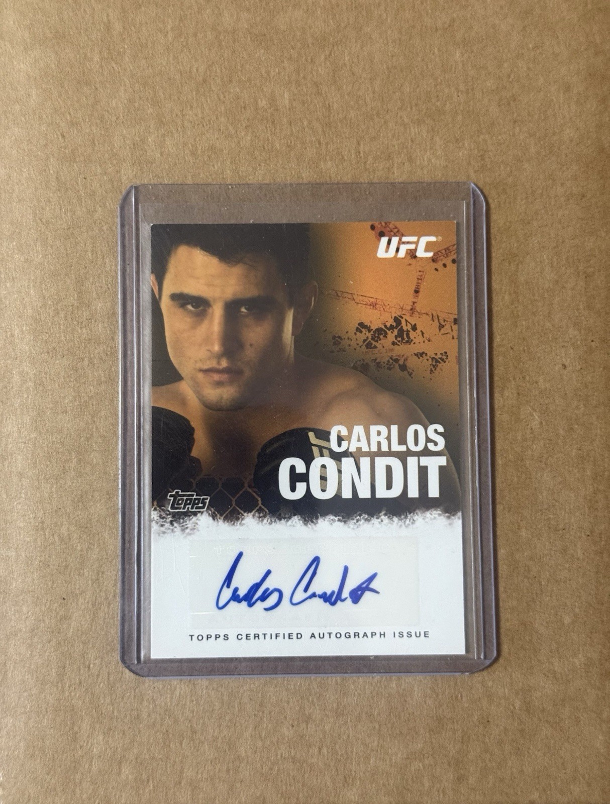 2010 Topps UFC Series 4 - Fighter Autographs Carlos Condit #FA-CC Rookie RC