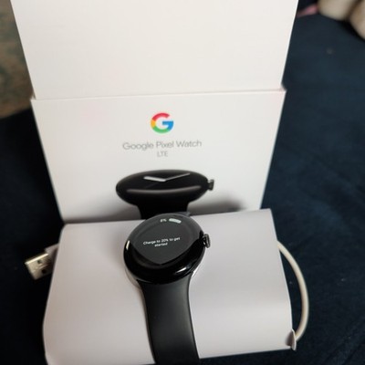 Google Pixel Watch LTE Edelstahlgehäuse Wifi/eSIM Google Smartwatch Android Sch.