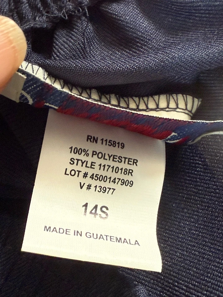 Calça Feminina Donkenny Classics Azul Marinho 14S Cintura Elástica Pequena - Imagem 3 de 4