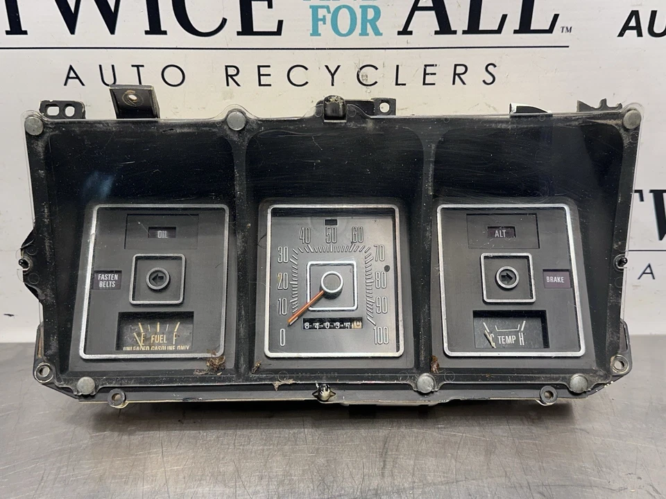 Conjunto de cuadro de instrumentos para camioneta Ford F100 F150 F250 1973-1979 100 MPH OEM 84 k Foto 2 de 4