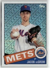 2020 Topps #85C-25 Jacob deGrom 1985 Topps Chrome Silver Pack Promo ☘️202