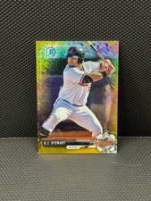 2017 Bowman Chrome D.J. Steward /50 Gold Shimmer Refractor #BCP91 Orioles