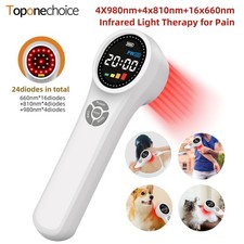 Home Infrared Light Therapy 1760mW Cold Laser Therapy Device 660nm 810nm 980nm