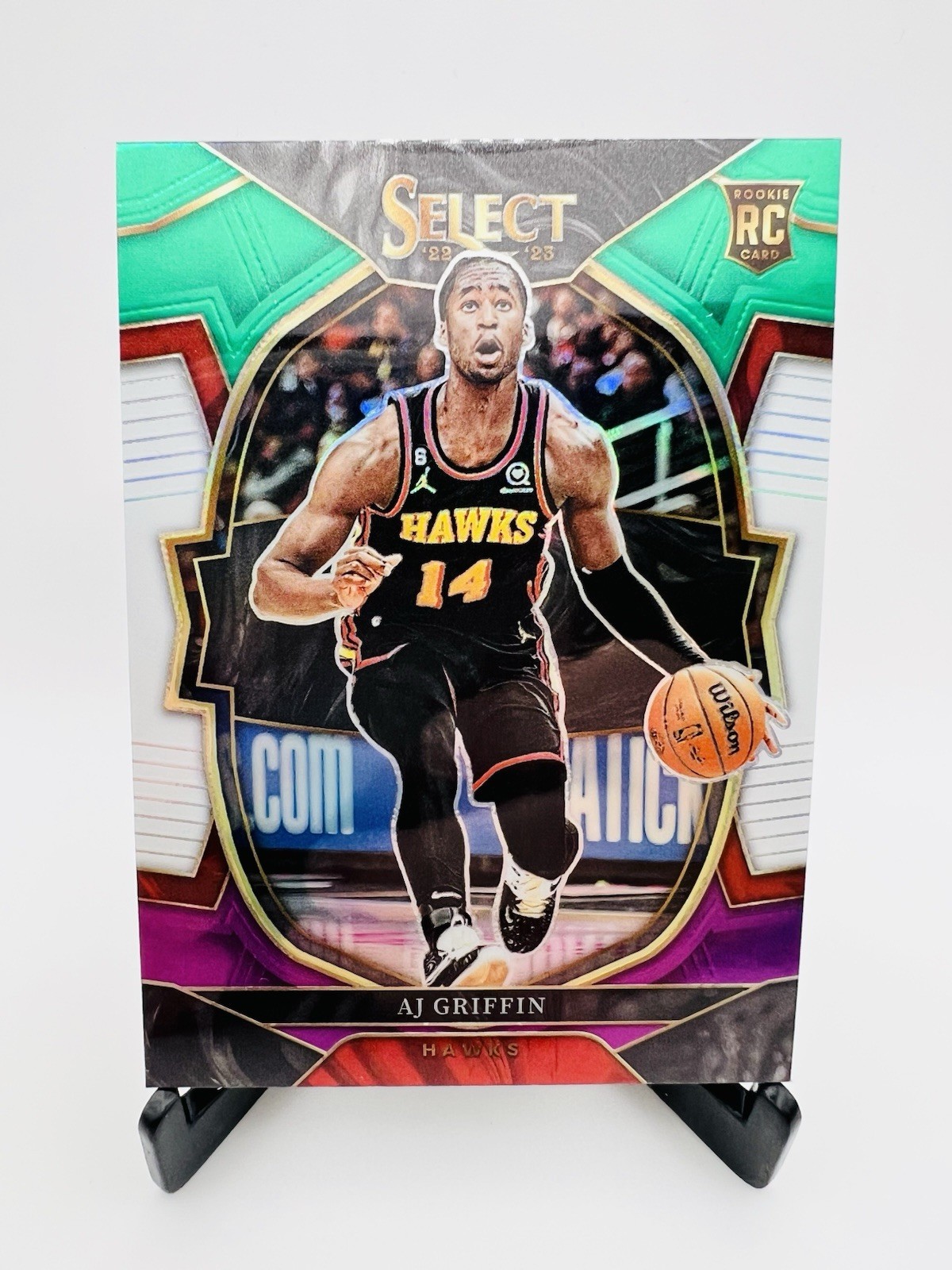 2022-23 Panini Select - Concourse AJ Griffin #88 Green White Purple Prizm (RC)