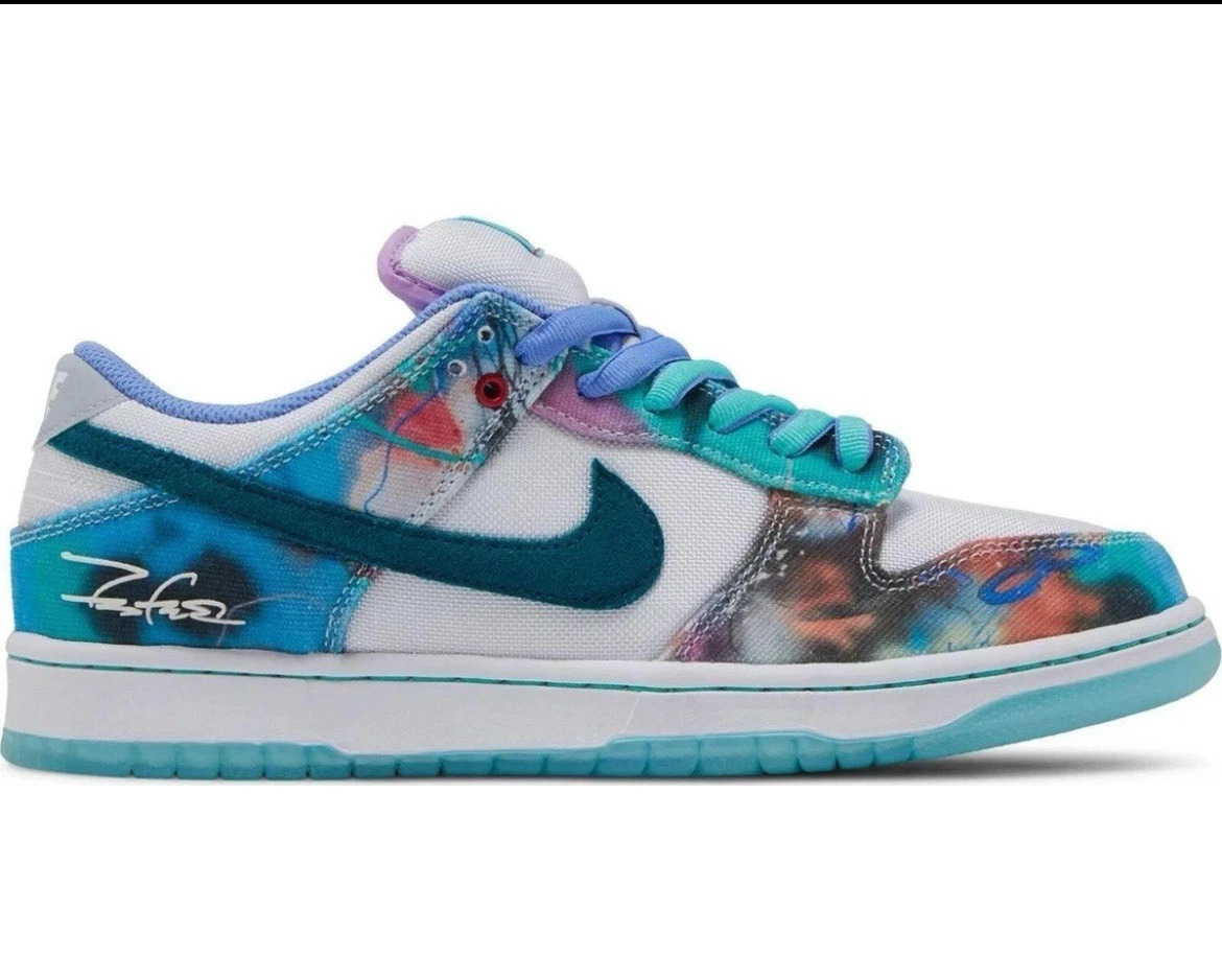 Nike Futura Laboratories x Dunk SB Low Bleached Aqua for Sale