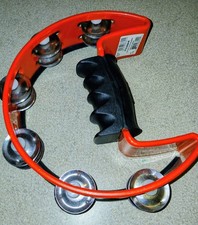 Pearl Ultra-Grip Steel Tambourine Red