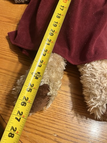 Peluche orso d'oro vintage JC Penney Holiday collezione 24" Natale - Foto 10 di 10