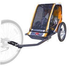 Sports 1-Child Steel Bicycle Trailer- Orange, Model T1-O