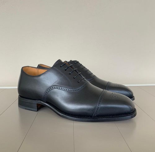 Ralph Lauren Purple Label Black Denver Burnished Oxford shoes in size 8.5 / 41,5 - Picture 2 of 6
