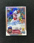 2023 Topps Chrome Auto Michael Harris II RC Rookie #RA-MH Refractor 410/499 QI95