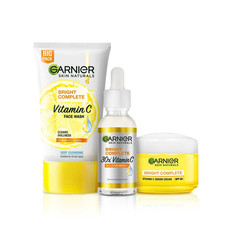 Kit completo de régimen iluminador de vitamina C Garnier Bright para el cuidado de la piel envío gratuito