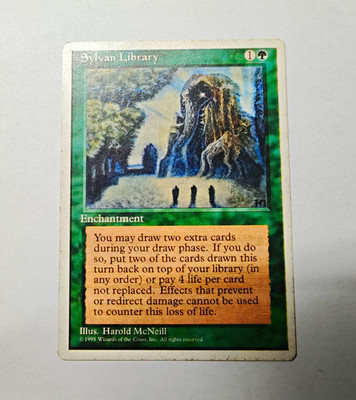 Magic: The Gathering Sylvan Library / Fifth edition / Rare / GD / EN
