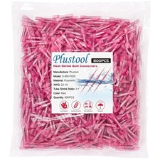800PCS Red Heat Shrink Butt Connectors AWG 22-18, Marine Grade Electrical Wir...