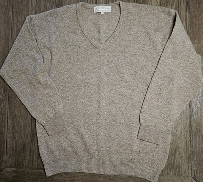 Mens Country Trader Machine Washable Lambswool V Neck Sweater Size Large