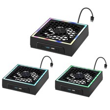 Cooling Fan For Xbox Series X With 2-USB Interfaces 3 Speed Fan And RGB Lighting