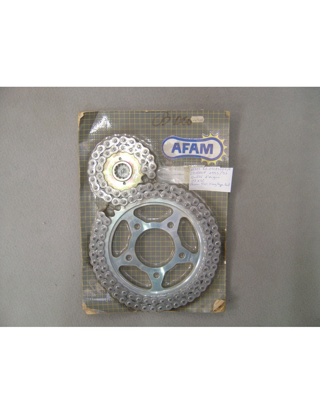 Kit chaine pour CB1000F 93-98 SC30 AFAM 010892 avec chaine 530 O'ring super renforcée