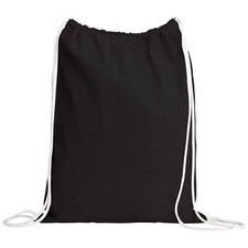 Cotton Drawstring Backpack Gym Sack Canvas Cinch Sport Pack for Men, Women - ...