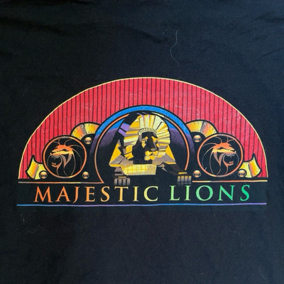 MGM Grand Majestic Lions Black Casino T-Shirt Delta Pro Weight Adult XL