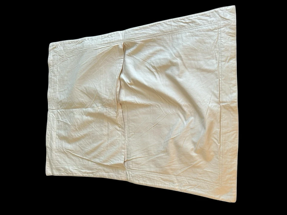 Роскошный набор подушек Sham Fieldcrest 2 стеганые кремовые бежевые 100% хлопок KING - Изображение 4 из 4