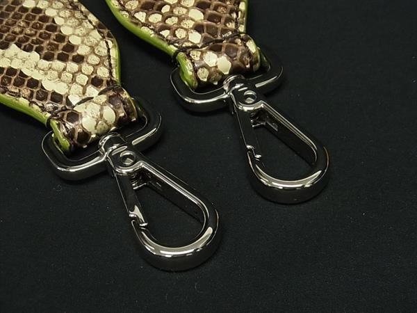 Fendi Python Leather Bag Shoulder Strap Brown 895… - image 3