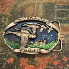 Vintage 1983 The Canadian Goose/ Bergamot Brass Works D-146 Made In USA Buckle