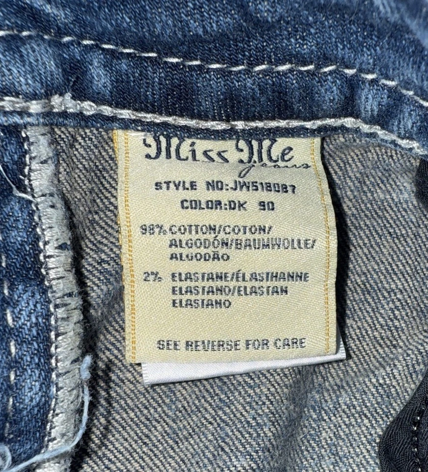 JEANS Miss Me Talla 31 Corte Bota Pre-amado ¡Envío Gratis! Foto 4 de 4