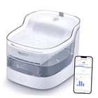 New ListingCat Water Fountain Ultra-Quiet/8 Layers Filtration/Bpa-Free/Dogs Pf1-Pure White