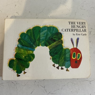 Vintage 1994 Board Book Edition of ''The Very Hungry Caterpillar'' by Eric Carle