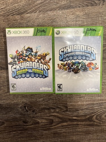 Skylanders Swap Force + spyros adventure (Microsoft Xbox 360, 2013) lot bundle