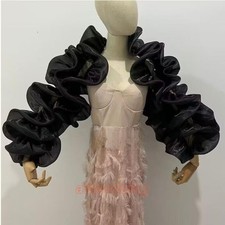 Women Wedding Dress Wraps Shawl Gloves Sleeve Bridal Cape Opera Evening Costume
