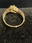 Peridot Cocktail Ring Cubic Zirconia Accents Size 7 — photo 5