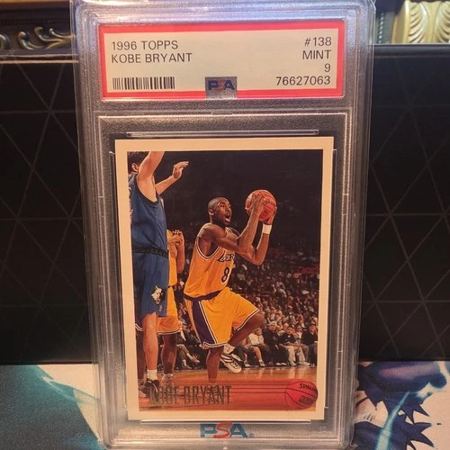Kobe Bryant 1996-97 Topps #138 Rookie Base PSA 9 Los Angeles Lakers NBA