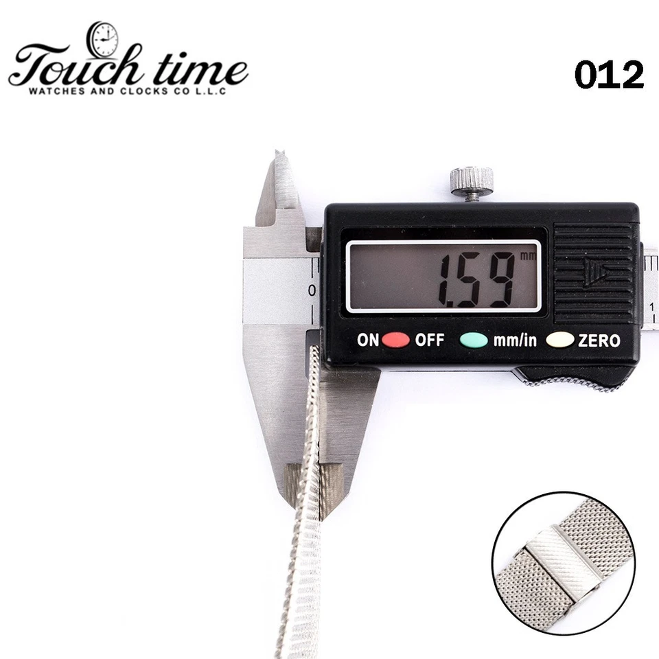 bracciale svizzero originale acciaio inossidabile argento-Dimensione: 19 mm-C... - Immagine 4 di 4