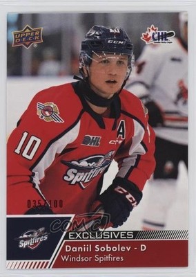 2022-23 Upper Deck CHL Exclusives 35/100 Daniil Sobolev #178 14my