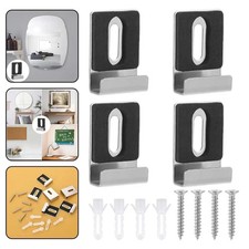 Heavy Duty Mirror Holder Clips Wall Mounting Brackets with Fixing Screws