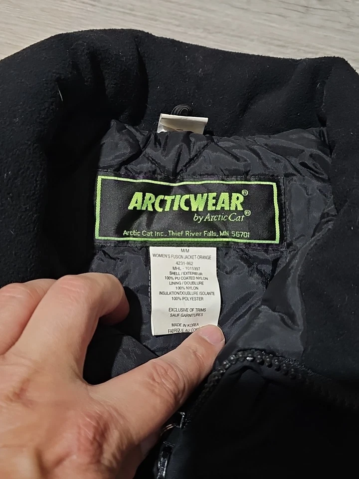 Chaqueta Arctic Cat Fushion Vintage Talla M Naranja Thinsulate Leer Descripción  Foto 4 de 4
