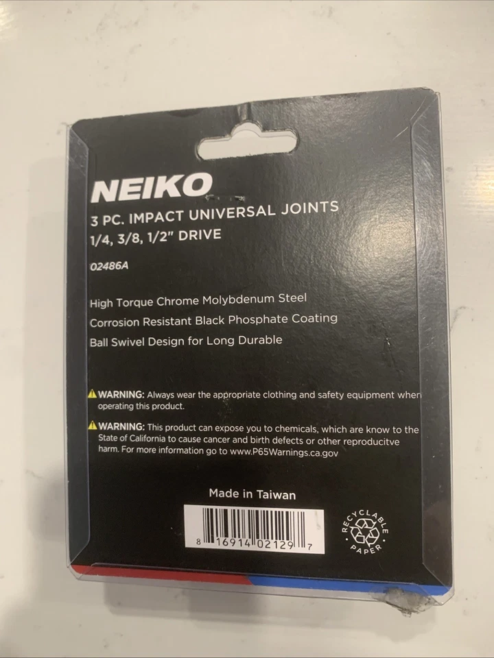 NEIKO 02486A Impact Universal Joint-Socket Swivel Set - 02486A - Image 3 of 4