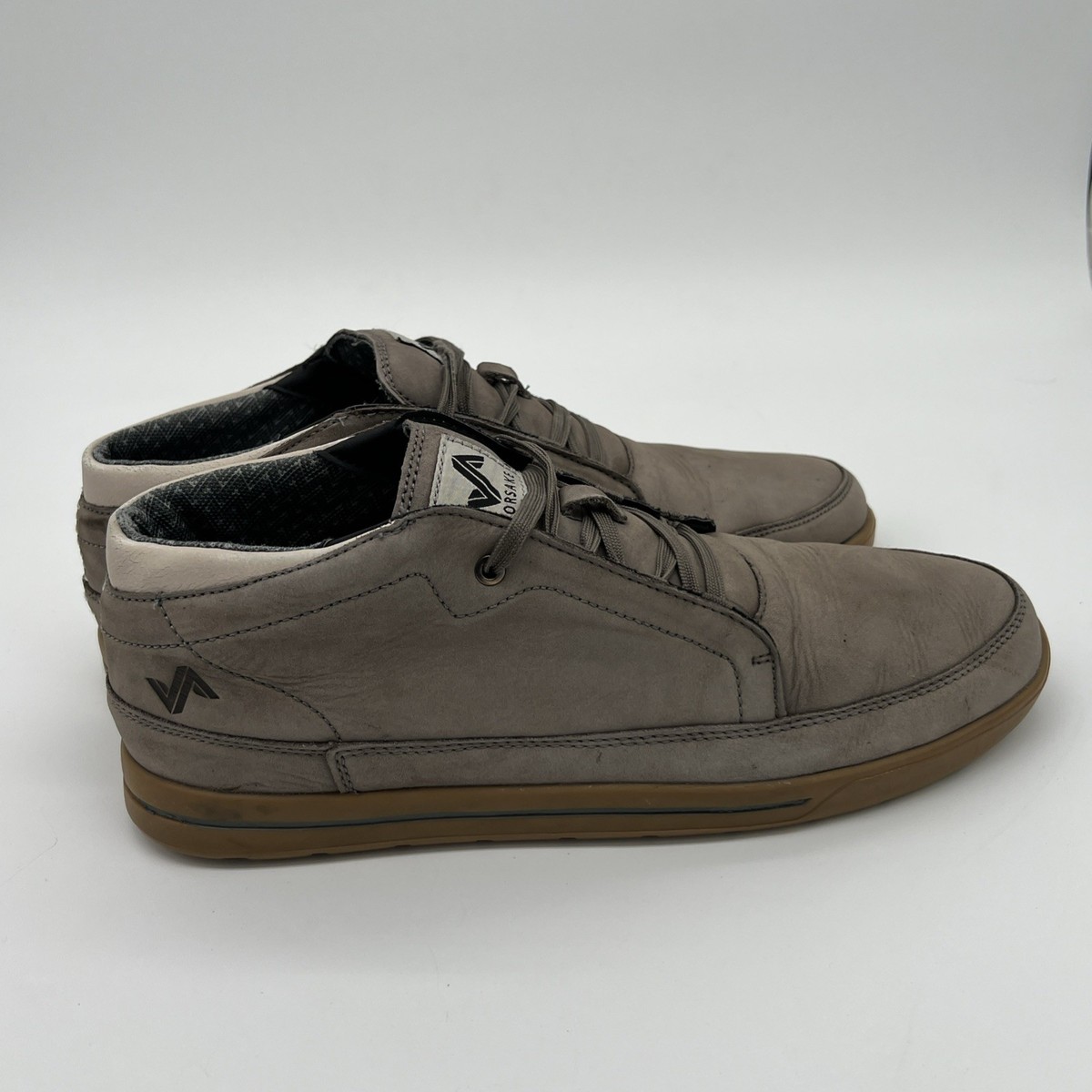 Forsake Phil Chukka Boots Men\'s 12 Gray Leather Lace Up Ankle Outdoor Casual EUC Forsake Phil Chukka Shoes Men US 12 EURO 45 Gray Suede  main image 3