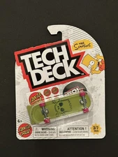 2025 Tech Deck The Simpsons Santa Cruz Bart 96mm Fingerboard 3/7