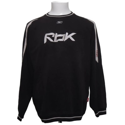 Reebok, Sweatshirt, Größe: M, Schwarz/Weiß, Baumwolle/Polyester, Print #qIL