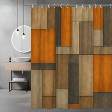 Colorful Geometric Shower Curtain - Stylish Decorative Bathroom Decor