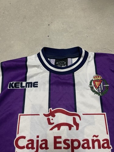 Camiseta de fútbol KELME Real Valladolid Cuauhtémoc Blanco La Liga para hombre talla M - Imagen 3 de 6