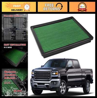 Washable Engine Air Filter - Boost Power & Performance for GMC 1999-2020 Models