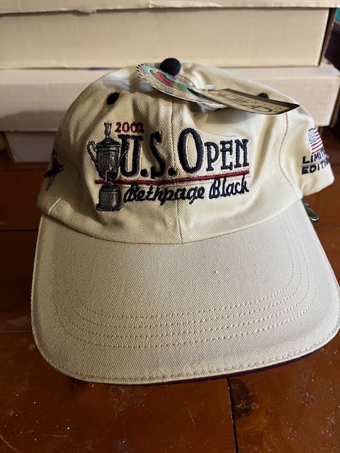 2002 US Open Bethpage Black  Golf Cap-Stone Limited Edition Never Worn w/ Tags