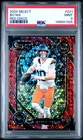 Bo Nix 2024 Panini Select #221 Red Disco PSA 9 #/49