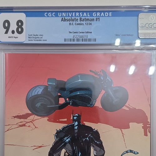 🔥 ABSOLUTE BATMAN #1 CGC 9.8 NYCC EXCL. JAVIER FERNANDEZ AKIRA HOMAGE LTD 1000
