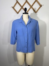 Vintage Blouse 100 Silk 1990s Medium