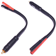 CNCESS CESS-104 RCA Male Plug to Banana Female Jack Adapter Cable, 2 Pack